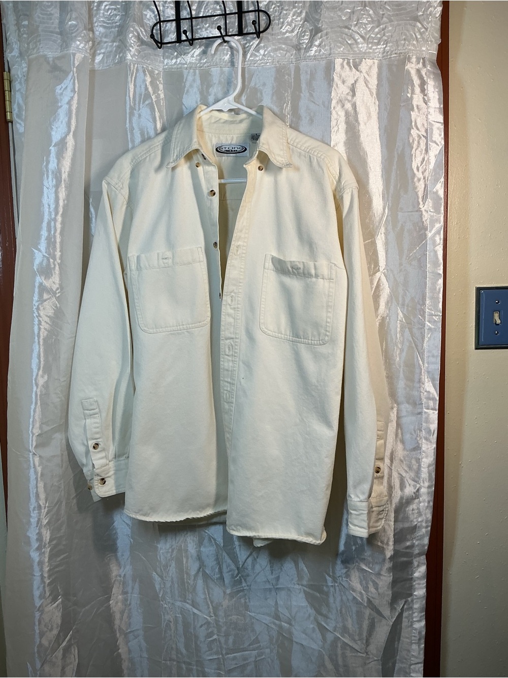 Stone creek Off-White Lightweight Men's Shirt Jacket